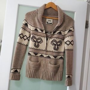 Aritzia Wool Zip Sweater